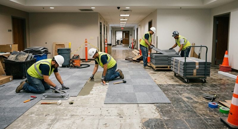 Our team working on Flooring Service projects in Casa Grande, AZ